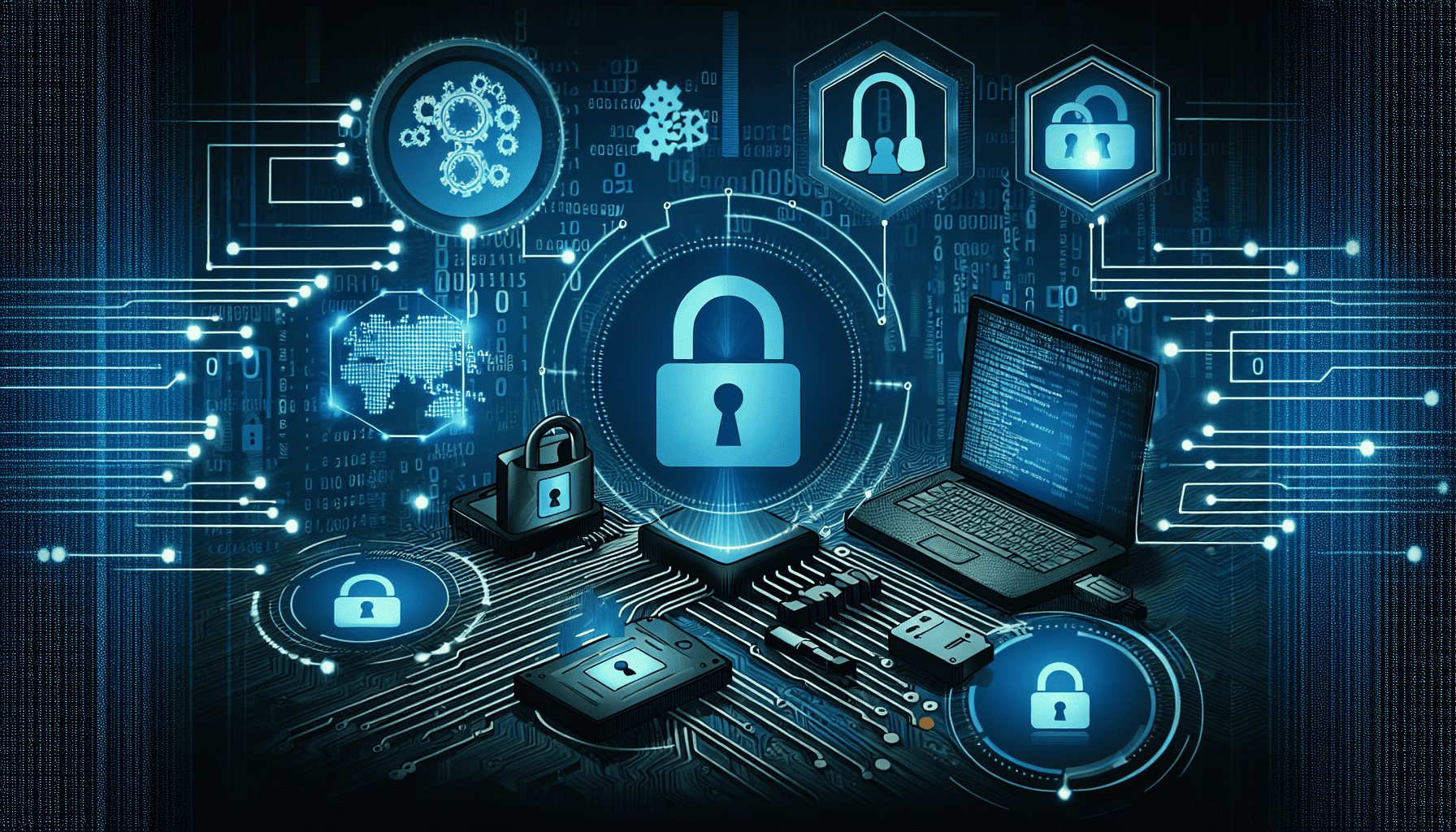 Data privacy symbols with flow